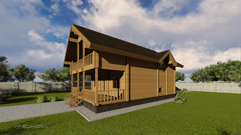 Проект деревянного дома из бруса