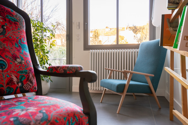 Fauteuil Voltaire contemporain-salon