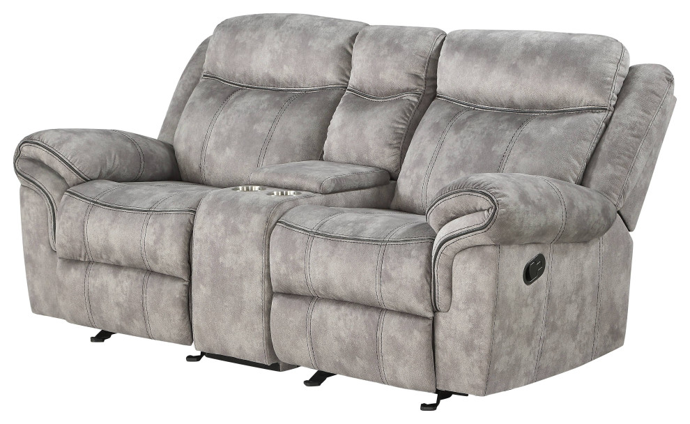 ACME Zubaida Loveseat with USB Dock and Console Transitional