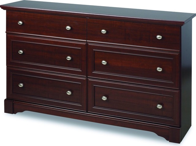 Home Garden Sauder Palladia 6 Drawer Dresser In Cherry Home