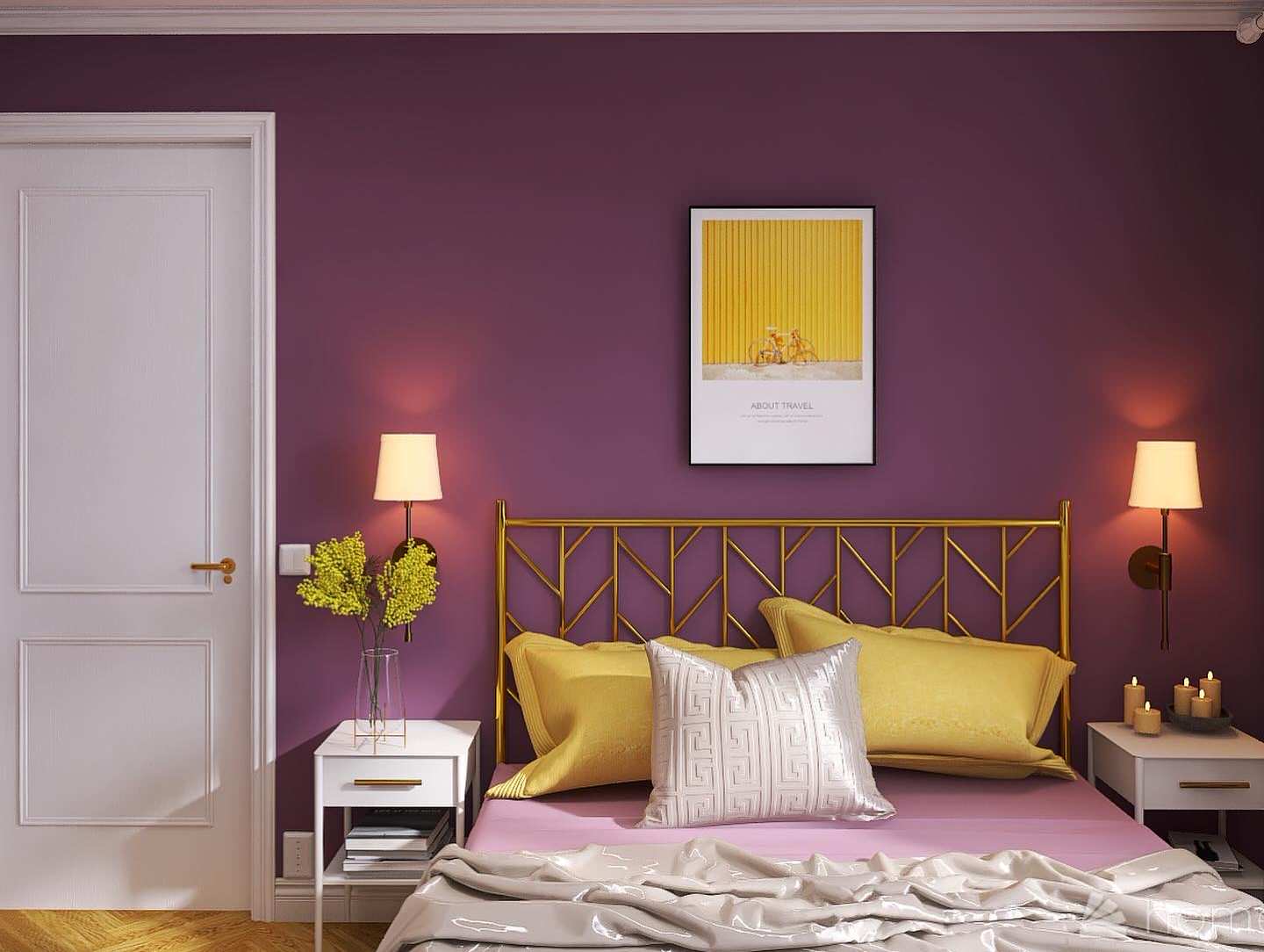 Фиолетовая спальня