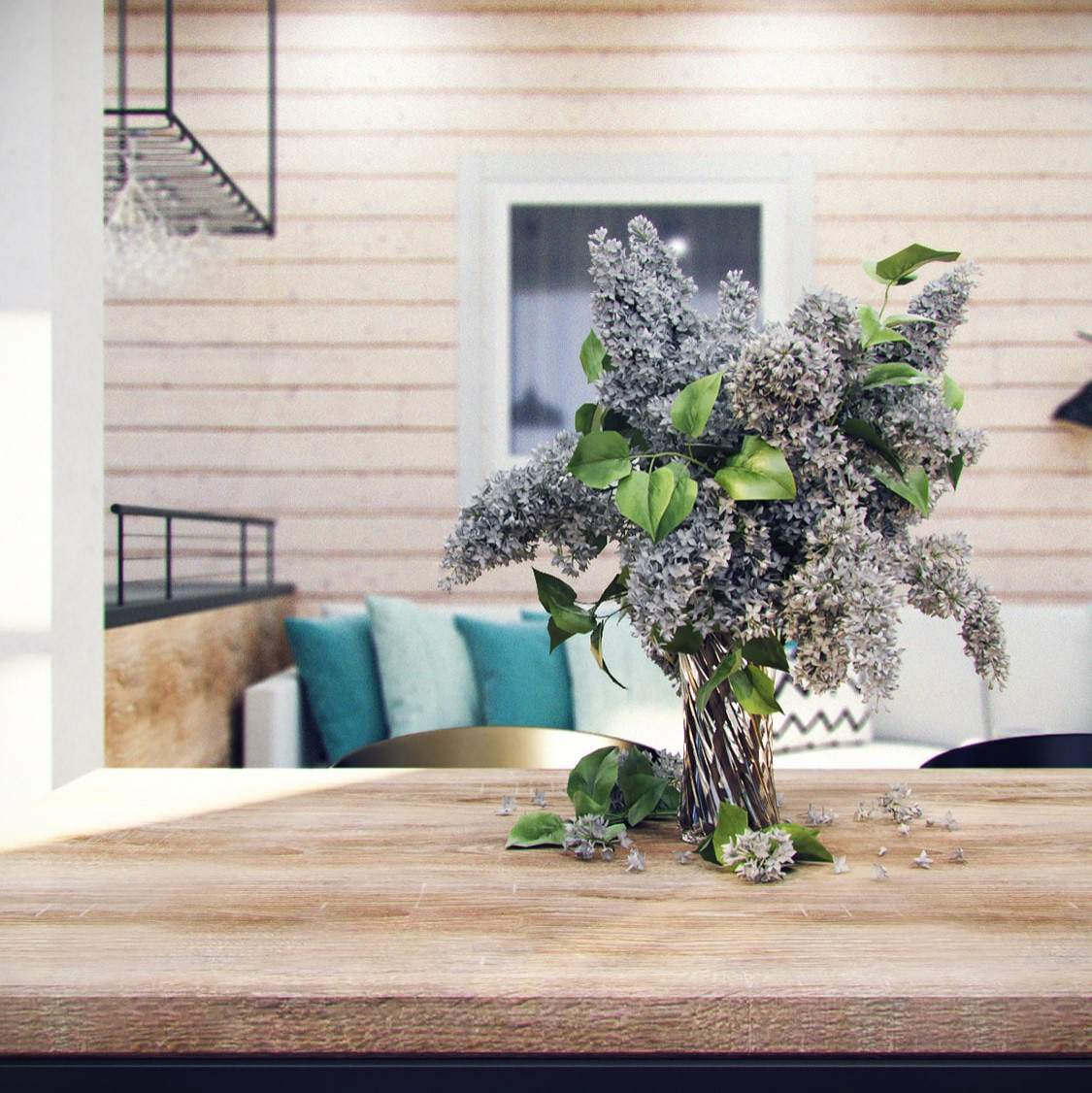 Загородный дом в сосновом лесу