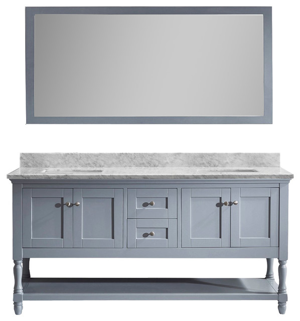 Avon Vanity, 72" Traditional Bathroom Vanities And Sink Consoles