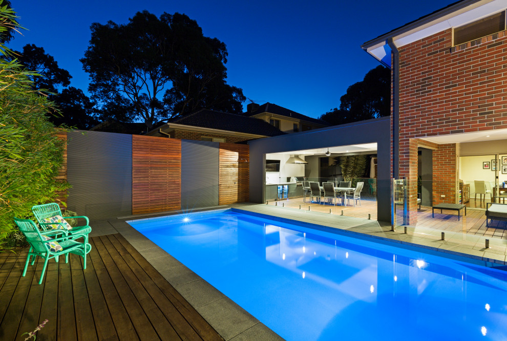 Inspiration for a backyard pool remodel in Melbourne