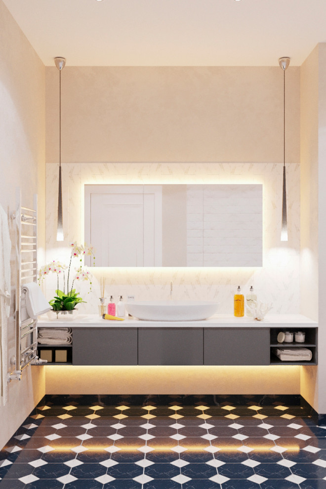 Светлый современный дизайн квартиры для молодой семьи