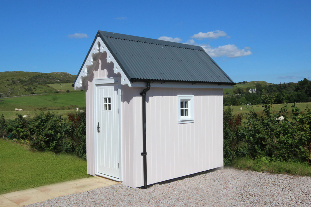 Design ideas for a small traditional shed and granny flat in Glasgow.