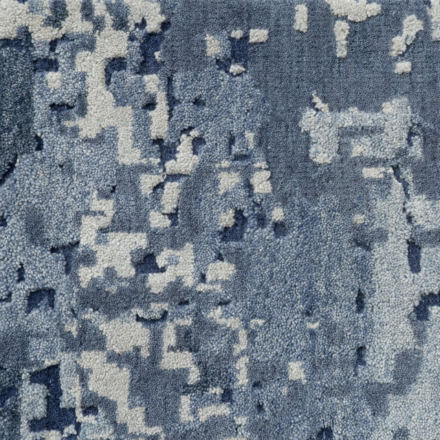 Blue Quartz Rug, 1x1 Contemporary Area Rugs by Company C Houzz