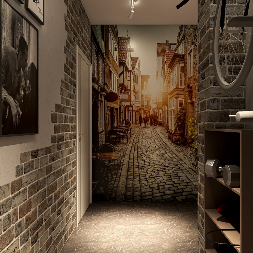 прихожая, стена с фреской