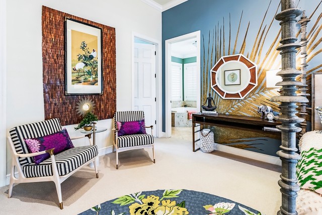 Exotic Master Bedroom Oasis. eclectic-bedroom
