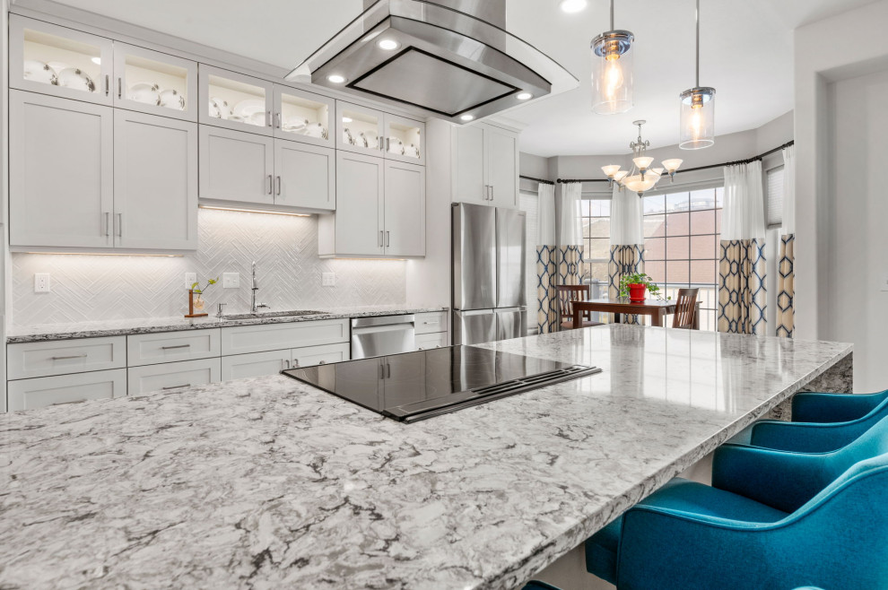 Inspiration for a transitional kitchen remodel in Seattle