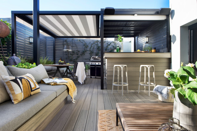 convierte tu terraza en un nuevo salón con este radiador eléctrico  para exteriores