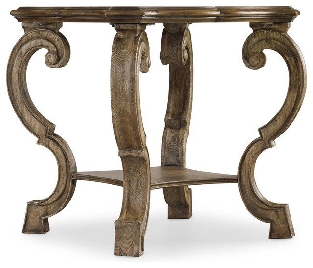 Hooker Furniture 5291 80115 28 Inch Wide Poplar Wood Accent Table