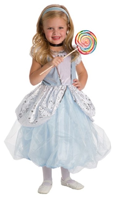 Little Adventures 5 Star Princess Cinderella Costume with Optional Slip Multicol