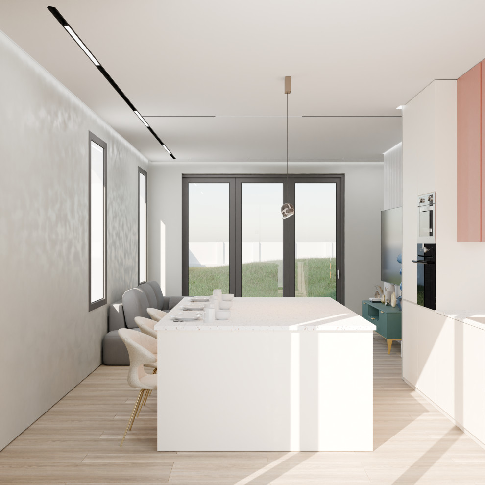 Дизайн кухни-гостинной