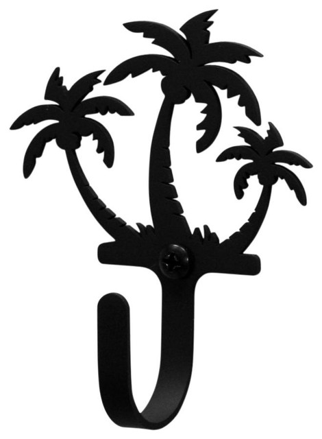 Wrought Iron Palm Trees Decorative Wall Hook Small