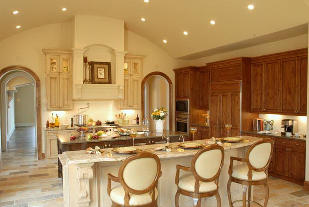 This is an example of a transitional kitchen in St Louis.