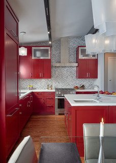 75 Rustic Red Kitchen Ideas You'll Love - January, 2024