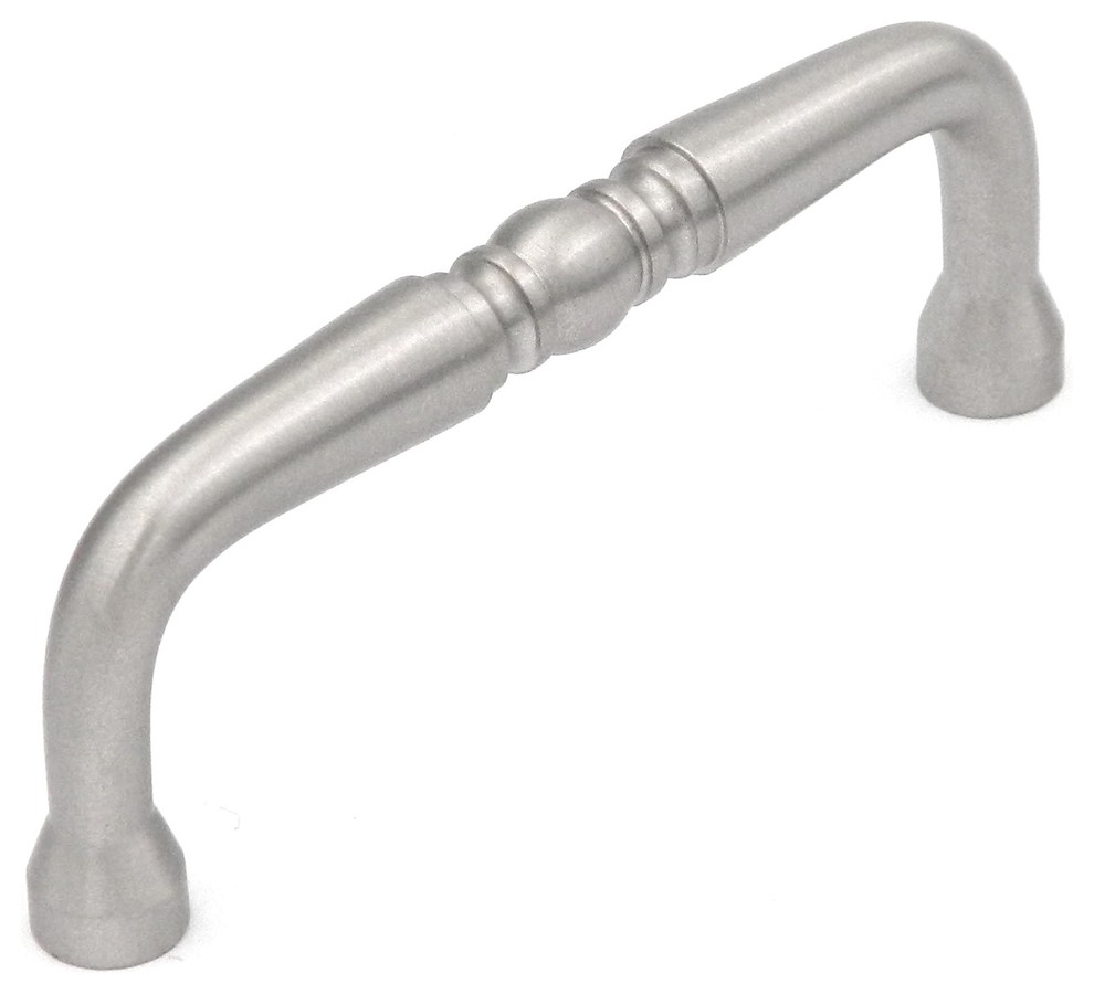 Satin Nickel Power & Beauty 3 Inch C/C Solid Brass arch Pull