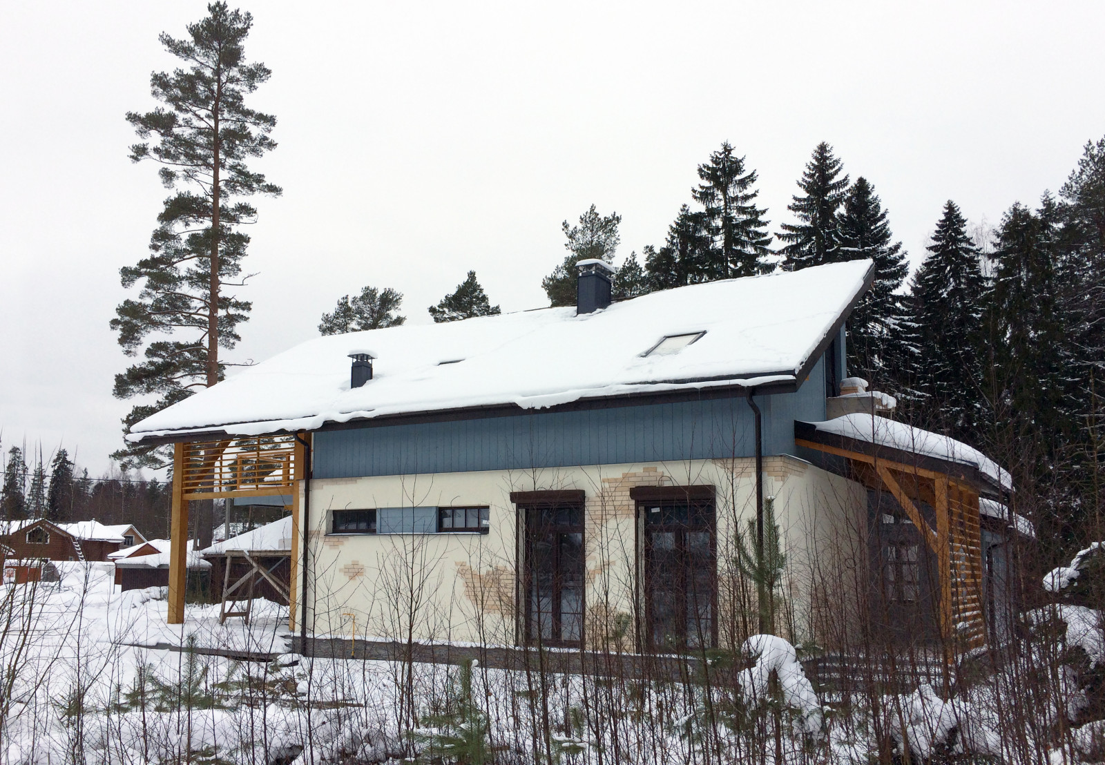 Строительство дома в стиле "Шале" (CHALET_ECOSTYLE)