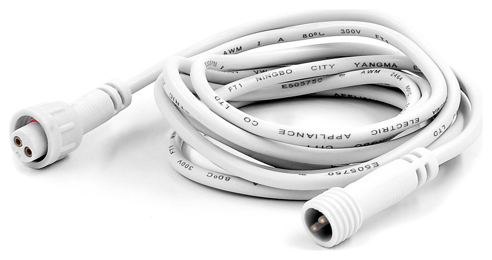 Luxrite Extension Cable for Ultra Thin LED Recessed Light White, 6FT