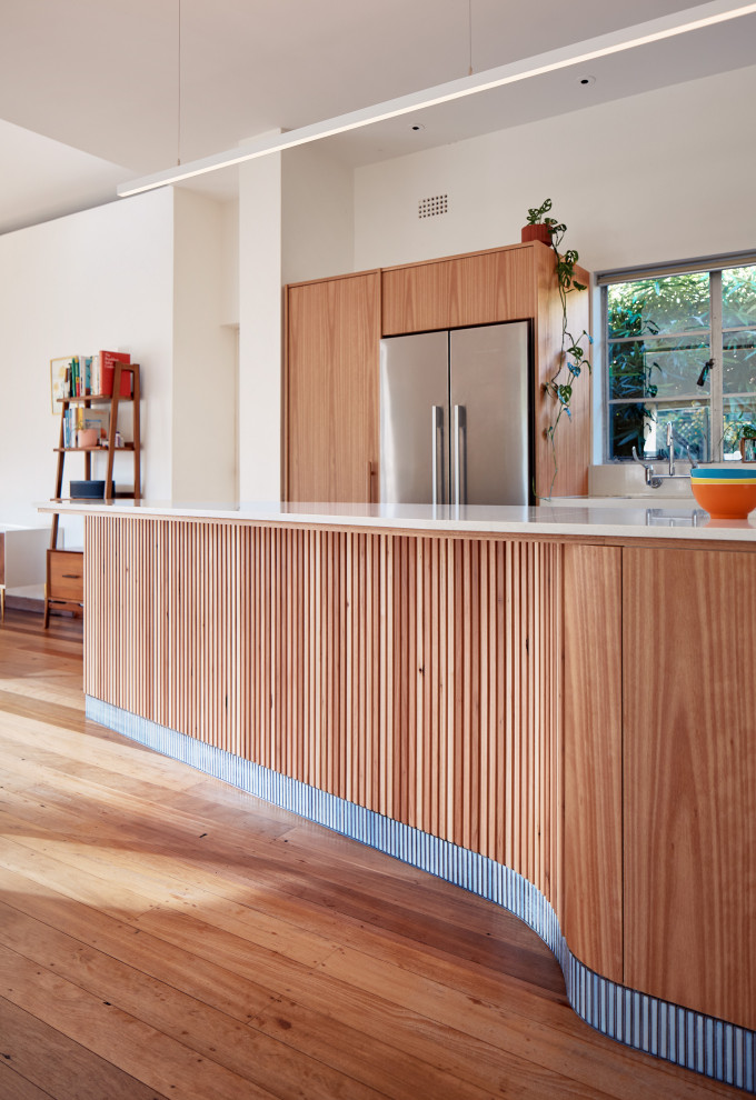 Photo of a midcentury kitchen in Sydney.