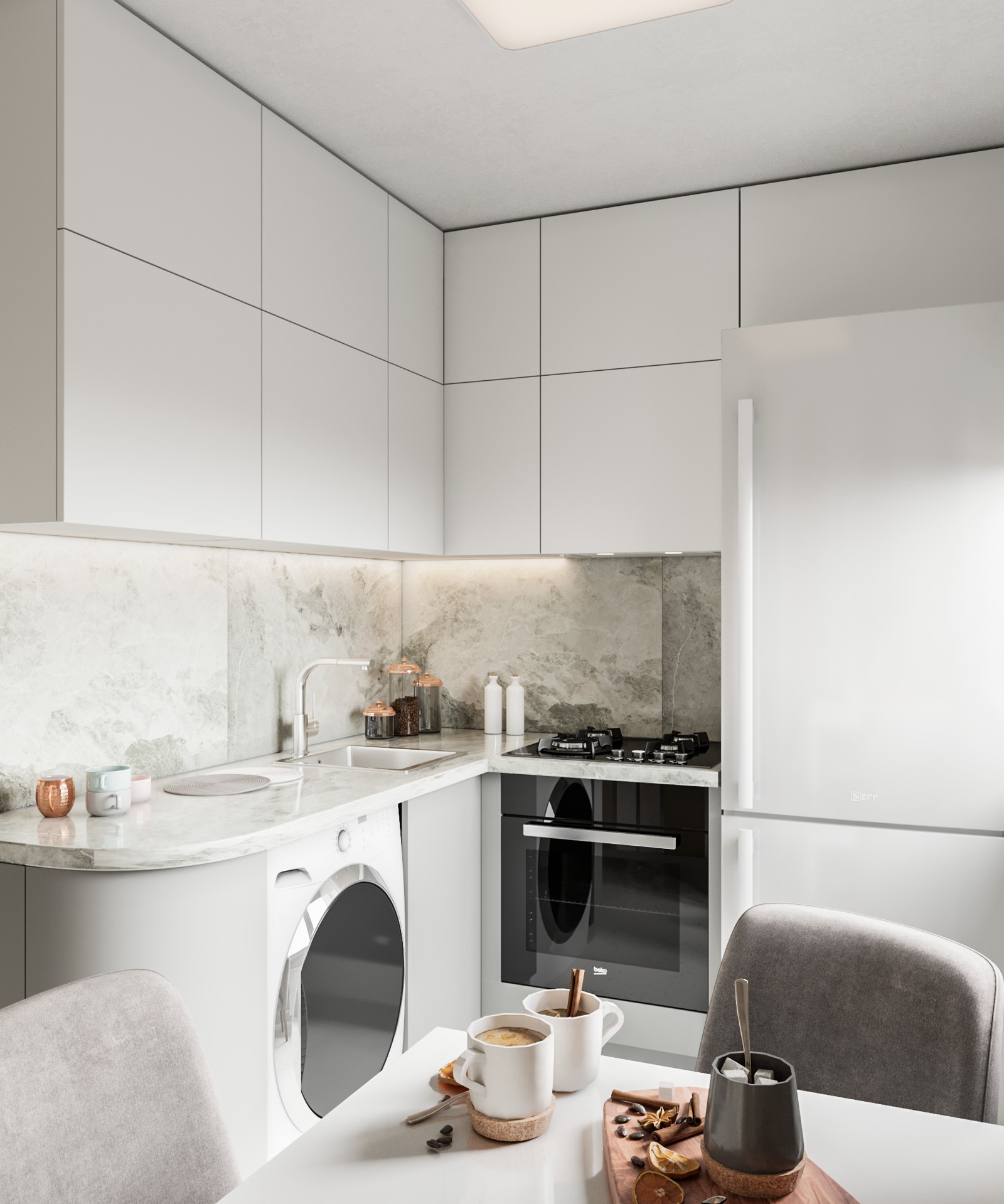 Дизайн - проект двухкомнатной "Брежневки" в г. Москва