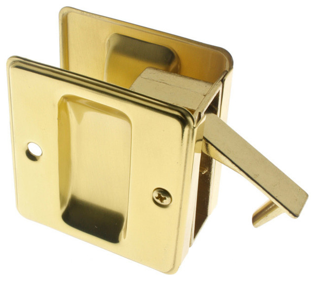 Genuine Solid Brass Pocket Passage Pull Transitional Pocket Door