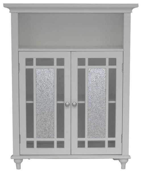 Elegant Home Fashions Windsor 2 Door Floor Cabinet In White