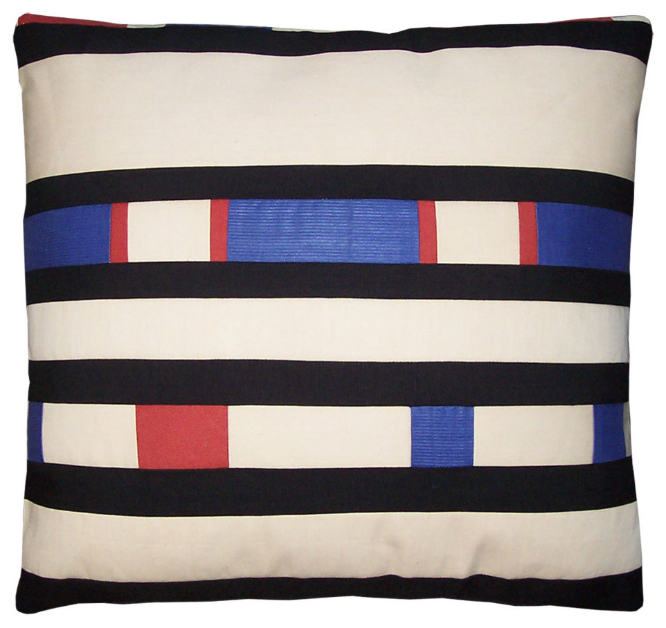 Mondrian Inspired Pillow Cover