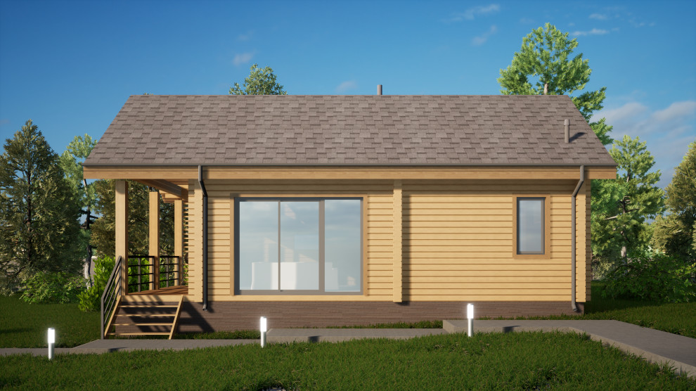 Проект гостевого дома из клееного бруса