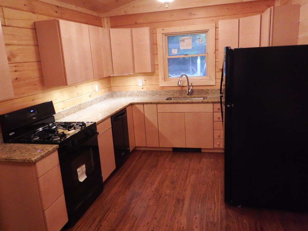 Inspiration for a rustic kitchen remodel in Boston