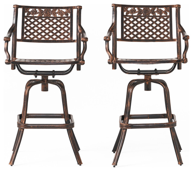 cast aluminum swivel bar stools