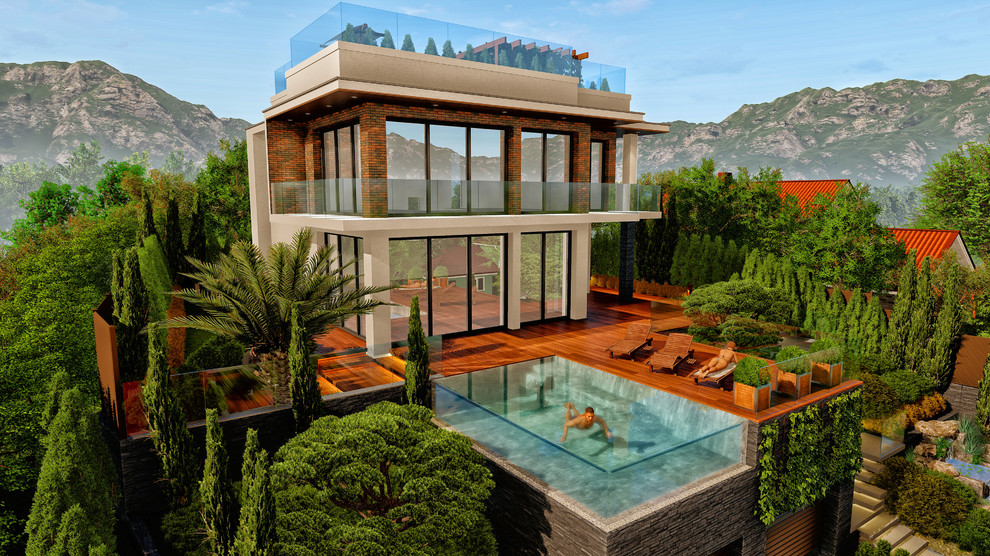 Сочи 6 соток Стиль Хай тек