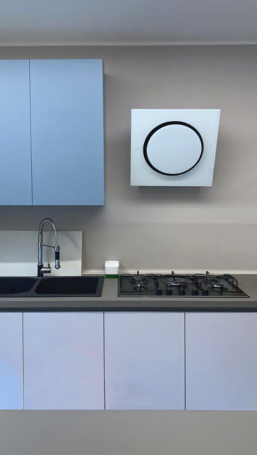 Zona giorno - da 3 a 1 ambiente modern-kitchen