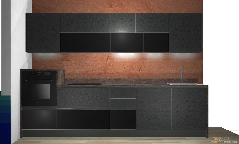 Новый образец кухни из керамики для салона. Модель Bijou