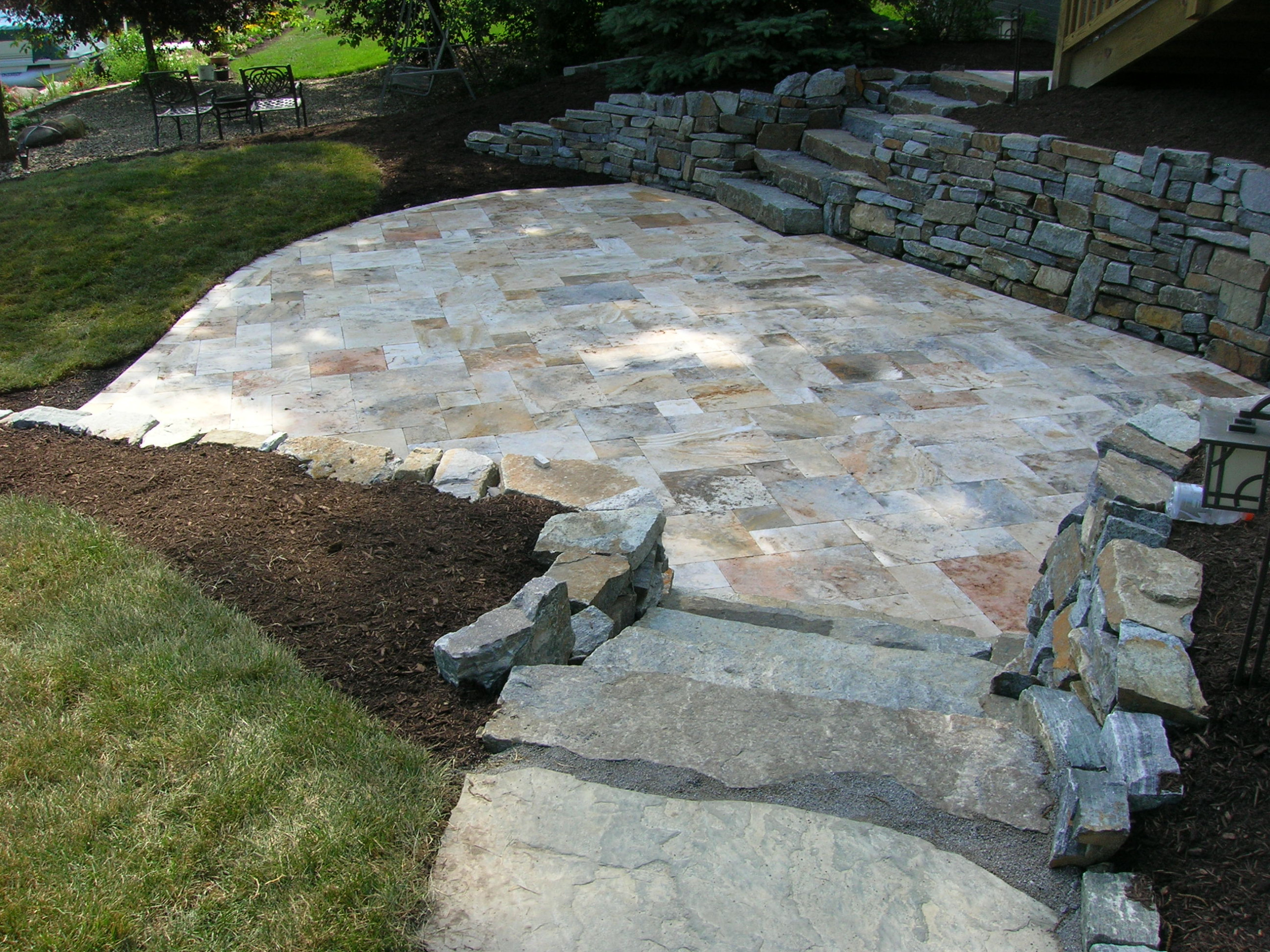 French Travertine Patio