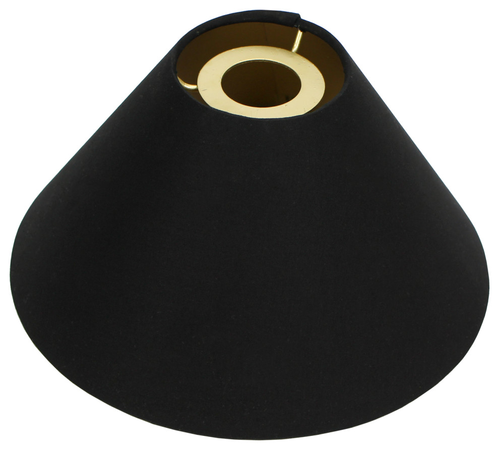 Fenchel Shades 3.5"x10"x6" Brass European Attachment Empire Lamp Shade