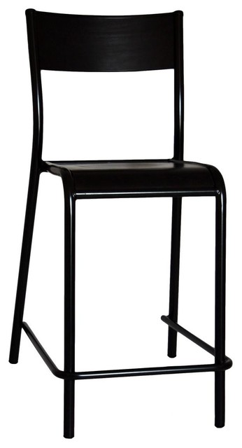 510 Original Black Bar Stool With Back Rest 510 Original Black Bar Stool With Back Rest Stools And Kitchen By Label Edition