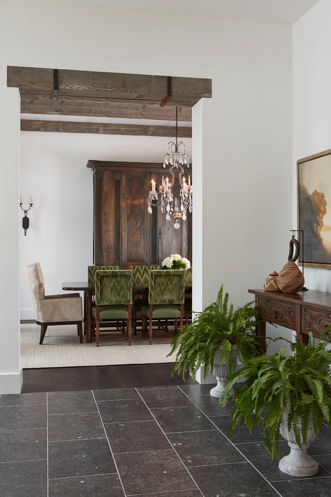 Transitional dining room in Minneapolis.