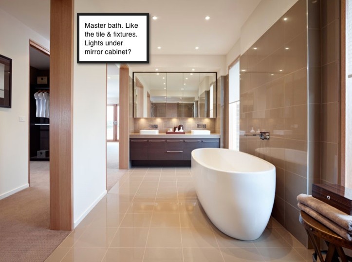 Recessed lights above vanity?