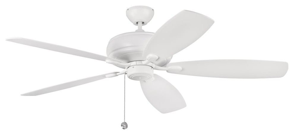 Monte Carlo Old School Distressed White Three-Light 52'' Wide Indoor Ceiling Fan