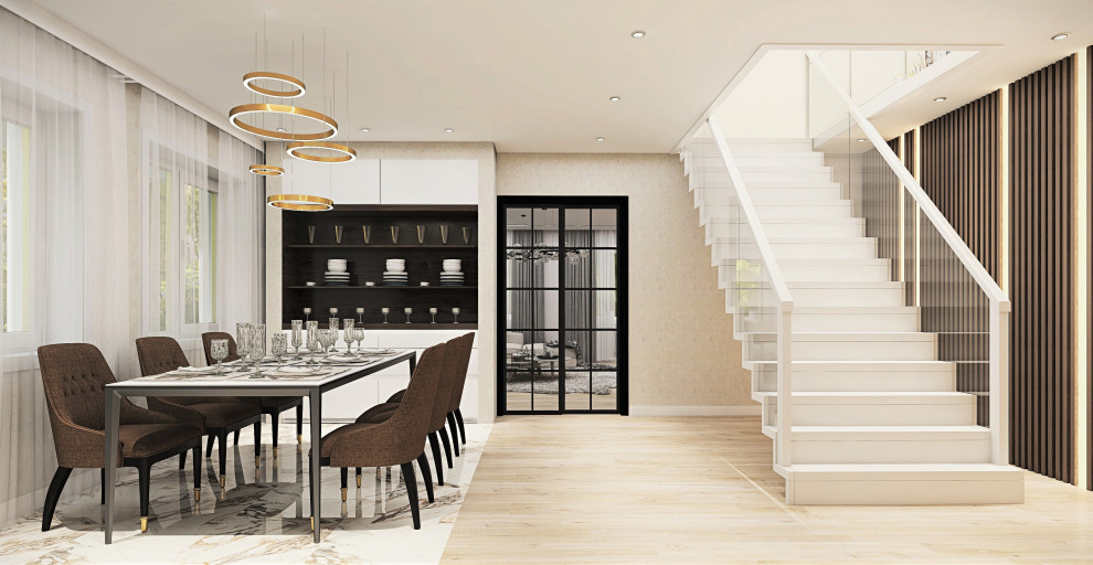 Дизайн проект загородного дома 2021 Дизайн обеденной зоны