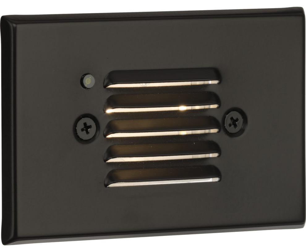 LED Indoor/Outdoor Antique Bronze Integrated LED Wall Step Light With