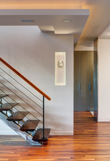 Duplex Renovation, NYC contemporain-salon