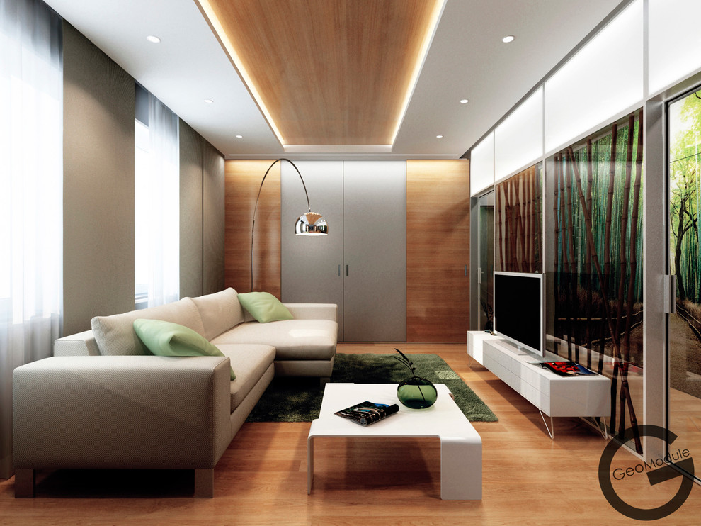 Проект квартиры для девушки.  "Лесная роща"