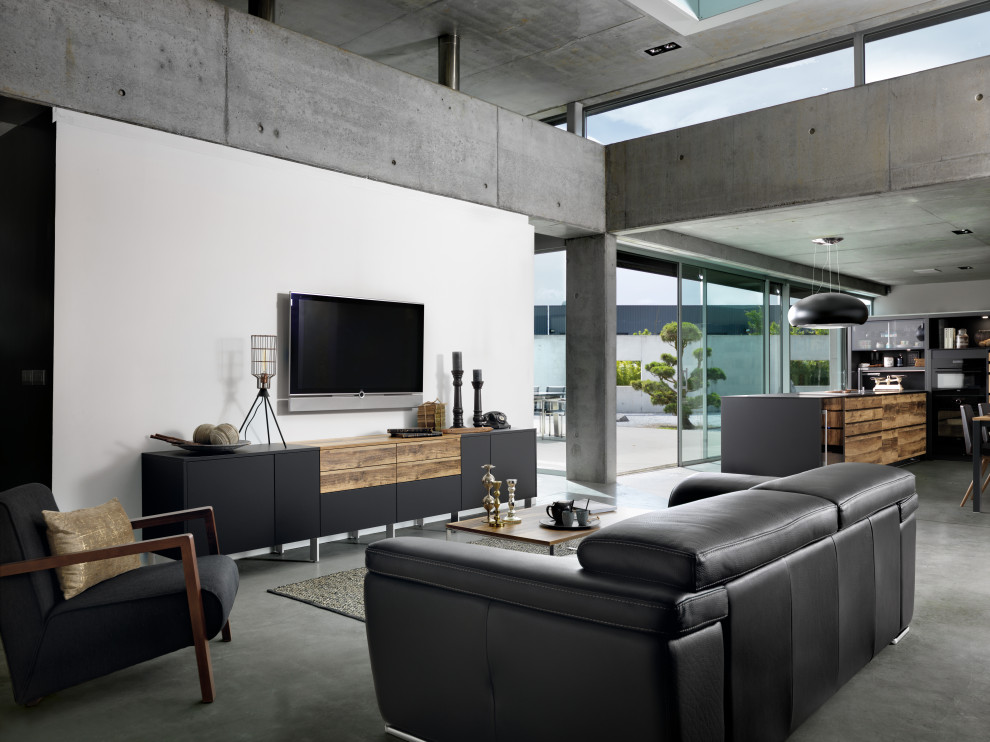 Contemporary living room in Leipzig.