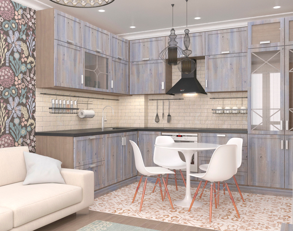 Квартира на Домашникова. Кухня-гостиная