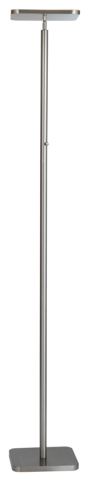 Hector LED Torch Lamp, Brushed Nickel