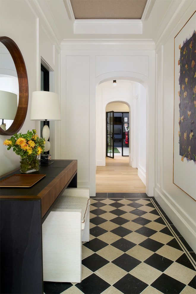 Transitional entryway photo in Philadelphia