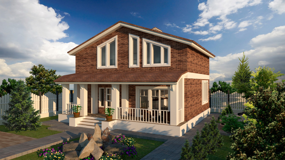 Двухэтажный дом 8 на 10